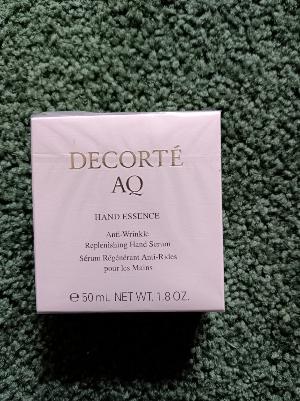 Decorte AQ Hand Essence Replenishing Hand Serum 1.8oz . Sealed Pk.